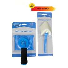 KIT PINCEL PAD PINTURA COM CABO 360 + PINCEL PAD CANTOS
