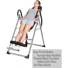 Inversion Table Back Therapy Fitn Reflexology Equipment Inversion Table Inversion Hine With Comfort Backrest - as pic - View 3