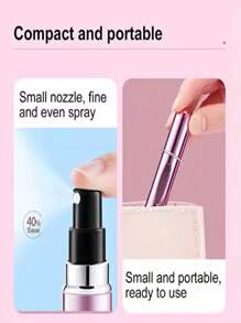 6pcs/Random Mini 5ml Aluminum Perfume Atomizer Stock Shiny/Matte Reusable Pocket Spray Bottle Back To School