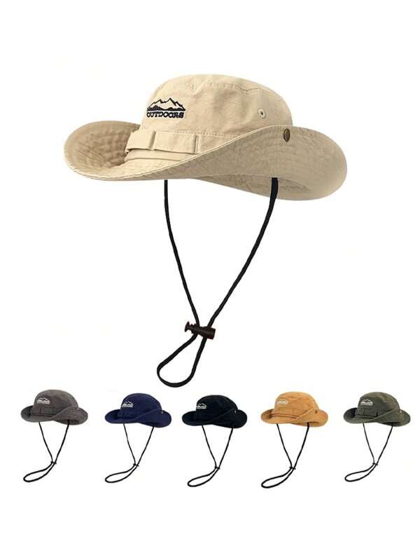 Women's Ventilated Mesh Hiking Hat, Outdoor Camping Mountaineering Cowboy Style Sun Protection Cap, Summer