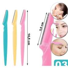 Kit 3/6 Eyebrow Razors Stainless Steel Blade New - Multicolor - Ver 9