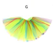 1 Chân váy tutu bằng vải tuyn lưới sọc nhiều màu, dài 30cm, phù hợp với vòng eo 40cm, đa năng cho mọi mùa, phù hợp cho thanh thiếu niên, múa ba lê, lễ hội hóa trang, biểu diễn sân khấu, chương trình biểu diễn ở trường, chạy bộ, tiệc tùng, sân khấu, chân váy lót nhiều màu cầu vồng - Nhiều màu - Xem 11