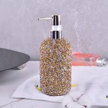 1 Peça Garrafa Dispensadora de Plástico com Bomba Decorada com Strass de 500ml para Gel de Banho, Shampoo, Loção, Garrafa Vazia Recarregável - Multicolorido - Visão 17