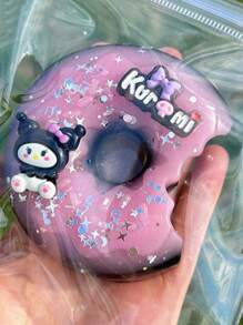 Sanrio 1 pieza Juguete esponjoso y suave con diseño creativo y lindo de dona, juguete anti-estrés de rebote lento, serie de verano con diseño de dona, pata de gato de caricatura, juguete esponjoso de barro, juguete esponjoso de gofre, juguete realista anti-estrés, etiqueta suave, regalo de fiesta (estilo y color aleatorio)