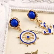 5 piezas de accesorios de ropa de marinero para mujer, sombreros de marinero, gafas de sol, guantes, bufandas, aretes, favoritos de fiesta de marinero de la marina para Halloween