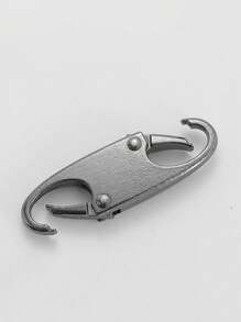 2/4 pièces de double petits mousquetons, mousquetons en forme de S, porte-clés, petit crochet à ressort en alliage pour la pêche/le camping/l'extérieur, verrou de fermeture éclair, remplacement de tirette de fermeture éclair, connecteurs de clips de fermeture éclair, dispositif antivol