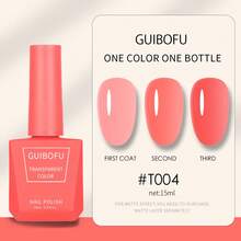 春夏果冻凝胶指甲油，冰爽荧光凝胶指甲油，水晶透明凝胶指甲油，绿色、黄色、玫红色、红色、蓝色、紫色美甲油，68种颜色可选 - 彩色 - 查看 50