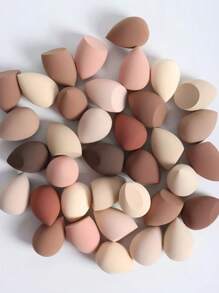 20PCS Makeup Sponge Set, Random Shape And Color Mixed Beauty Sponge For Liquids, Creams And Foundation, Latex-Free Dual-Use Makeup Bubbles For All Skin Types, Easy To Use, Simple And Easy To Carry. .