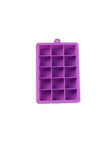 1pc - Ice Cube Mold Silicone, 15 Grid Ice Maker Mold Square Ice Cube Container Flexible Ice Cube Tray Dishwasher Friendly Food Container, Food Tray, Portable Ice Box