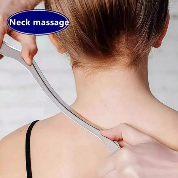 Faca de fáscia de aço inoxidável para relaxamento - ideal para raspagem e massagem, ferramenta de massagem profissional | Cabo ergonômico | Construção