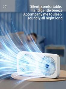 Nuevo ventilador de escritorio multifuncional de doble cabezal USB, accesorio de enfriamiento para oficina y dormitorio, larga duración de la batería, alta potencia de viento, recargable de 1800mAh