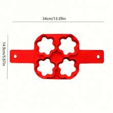 1pc Silicone Egg Mold - Non-Stick Fried Egg Shaper With Flower And Square Molds, For Making Perfect Egg Tarts And Breakfast, Great For Home And Food Service Baking Tool, Baking Necessity | Multifunctional Kitchen Tool | Flexible Mold Design, Breakfast Cooking Tool | Flexible Mold Design | Cooking Silicone Mold