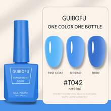 春夏果冻凝胶指甲油，冰爽荧光凝胶指甲油，水晶透明凝胶指甲油，绿色、黄色、玫红色、红色、蓝色、紫色美甲油，68种颜色可选 - 彩色 - 查看 17