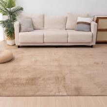 Rug, Washable, All Season, Room Mat, Small, Play Mat, Nordic, Anti-Mite, Non-Slip, Washable Rug, Compatible With Hot Carpet, Compatible With Floor Heating, Summer, Winter, Mat, Rug Mat, Carpet, Rug Carpet, Flannel, Washable, Carpet, Living Room - Beige - View 11