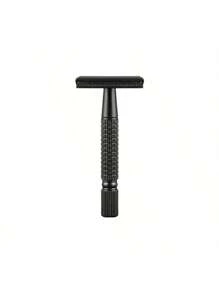 1 pièce Support de rasage pour homme, kit de rasage manuel classique avec support en alliage de zinc pour rasoir, support de rasage à ouverture par torsion, sans lame de rasoir