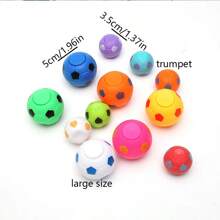 Juguetes Girador de dedos con tema de fútbol de color aleatorio, regalos para fiestas con temática de fútbol, relleno de bolsas de regalo, pelotas de fútbol giratorias para apretar, regalo de entrenamiento sensorial