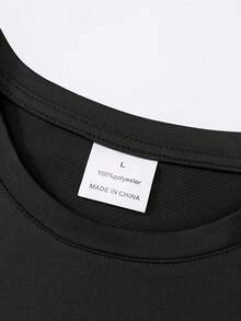 Camiseta estampada de moda para hombres - Negro - View 3