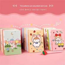 10 pièces/5 pièces/1 pièce Ensemble de mini-cahiers mignons de dessin animé, organiseur personnel avec couverture en papier, convient pour les fournitures de bureau, la papeterie pour étudiants, le petit cahier de poche portable, les fournitures scolaires, la rentrée scolaire