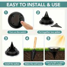 NEW 4/8 Pack Solar Ground Lights Outdoor, 8 LED Solar Powered Disk Lights Outdoor Garden Landscape Lighting For Yard Deck Lawn Patio Pathway Walkway