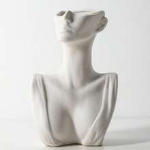 1 件创意人体艺术干花和鲜花花瓶，适合客厅、民宿、办公室装饰 - 彩色 - 查看 12