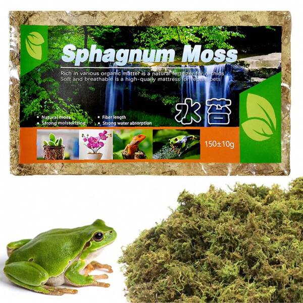 Orchid Moss Mix - Orchid Potting Moss, Dried Sphagnum Peat Moss | Botanical Moss To Aid In Humidity Control, Carnivorous Plants Dried Moss Plant Mix For Reptile Habitats Terrariums Propagating Plants