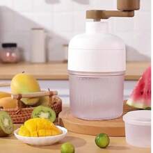 SOKANY Portable Shaved Ice Machine, Smoothie Machine, Ice Crusher, Suitable For Making Ice Cream, Fruit Smoothies And Snow Cones, Easy To Operate Handle, Very Suitable For Family, Gatherings And Outdoor Use