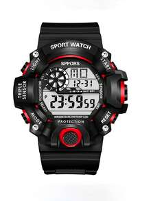 1pc/Set Popular Electronic Watch, Mechanical Style Sports Watch For Men & Women, Students, Multi-Function Luminous Wrist Watch, Suitable For Daily Matching, Birthday, Women's Gift, Anniversary, Year-End Promotion, Singles' Day, Halloween Promotion, No Gift Box