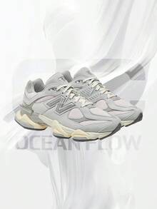 New Balance 9060 Quartz Grey - Granite/Pink Granite/Silver Metallic - View 2