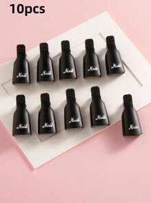 20/10 piezas Clips quitaesmalte de uñas, Pinzas para esmalte de uñas acrílicas, Clips quitaesmalte de gel, Pinzas de plástico acrílicas para manicura y limpieza de esmalte de uñas, Herramientas para la eliminación y limpieza de uñas - Multicolor - Ver 16