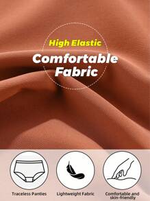 5pcs Set Seamless Low Waist Panties Traceless Sexy Lingerie Panty Breathable Underwear Women Ice Silk Solid Briefs Intimates Yoga Sports Comfy Female Underwear