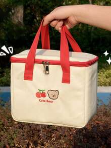 Lunch Bag Lunch Insulation Bag Cute Bear Storage Bag Shoulder Messenger Bag - Multicolor - View 10