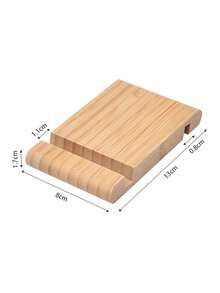 1 件竹制桌面电话支架，创意懒人手机支架，适用于智能手机和平板电脑，适用于学校用品，返校