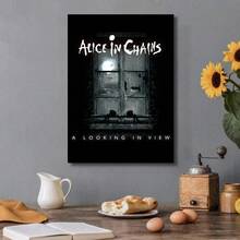1 件现代简约墙面艺术爱丽丝囚徒经典电影帆布海报印刷家居卧室客厅装饰礼物可选相框 - 彩色 - 查看 15