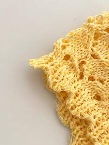 1pc Vintage Hollow Straw Brimmed Bucket Hat For Women, Spring/Summer Lace Tie Bucket Hat Breathable Sun Hat - Straw Bucket Hat - View 11