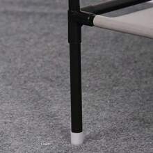 Perchero multifuncional para suelo, dormitorio, pasillo, tendedero, perchero combinado, almacenamiento - Negro - Ver 8