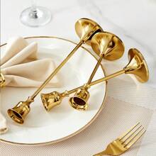12PCS/6PCS/3PCS Metallic Tapered Candle Holders Set, Silver-Plated/Copper-Tone In Multiple Colors, Suitable For Home, Dining, Parties, Weddings, New Option: 1 Stainless Steel Napkin Holder + 6 Candle Holders Set, Home & Living/Home Decor/Candles & Holders/Candle Holder Sets