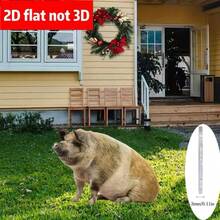 1 pieza de 30 cm/11,81 pulgadas (Plana 2D) Estaca de decoración de jardín con estilo realista de animal, jabalí silvestre realista - Decoración de jardín, césped, suelo, jardín, patio, granja, decoración exterior, regalo de inauguración de la casa, decoración del hogar, decoración de bonsái