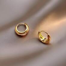 [Low Allergy] French Stainless Steel Hook Earrings |   18K Golden Plated |   Low Allergy, Fade Resistant, Comfortable |   Women's Earrings |   Daily Wear Or Parties |   Simple And Elegant