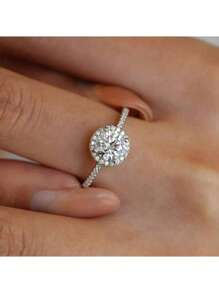 100% Genuine Moissanite Ring, D VVS1, Diamond Tester Approved, Adjustable Size, S925 Silver, GRA Certified, Women Wedding Band