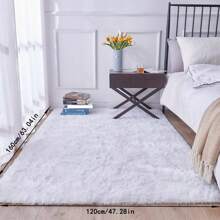 1pc, Soft Area Rugs For Bedroom Fluffy, Non-Slip Fuzzy Shag Plush Soft Shaggy Bedside Rug, Tie-Dyed Living Room Carpet For Girls Kids Baby Teen Dorm Home Decor, Bedroom Living Room Nursery Room Rug , Easy-Care Home Accent