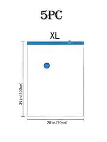 20/10/5件套便携式旅行收纳袋，大容量压缩袋，可重复使用真空袋，可折叠收纳袋，印花行李袋，防尘、防潮、防蛀，节省衣物、毛毯、床上用品空间，适用于衣柜、浴室、户外装备、返校、旅行必需品 - 彩色 - 查看 13