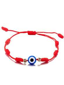 12pcs/Set Elegant Versatile Devil's Eye Lucky Red Bracelets, Suitable For Men & Women Daily Wear, Beautiful Gift (With Paper Card) - Multicolor - View 4