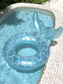 1 件充气游泳圈成人漂浮装置游泳池漂浮水上吊床多功能水上躺椅，粉色/绿色美人鱼尾巴游泳圈，游泳池，游泳池配件，泳池浮圈，游泳池，泳池充气，泳池派对 - 彩色 - 查看 12