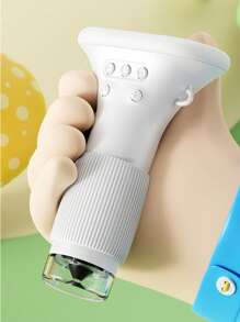 1 szt. Dziecięcy przenośny mikroskop, 5,66 cala x 3,15 cala, miniaturowy kieszonkowy cyfrowy mikroskop dla dzieci i dorosłych, ekran IPS elektroniczna lupa z 8 regulowanymi światłami LED oraz funkcją zdjęć i wideo, kieszonkowy mikroskop dla dzieci, materiał ABS