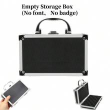 Estuche para anillos de compromiso y de boda, incluye broche, caja de herramientas multiusos de aleación de aluminio para guardar herramientas de jardinería interior y estuche portátil para joyas, manualidades, herramientas y almacenamiento de medicamentos