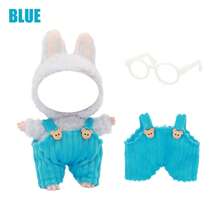 Conjunto de pantalones tipo babero con estampa de personaje a juego con gafas sin marco, disponible en múltiples colores (gafas no incluidas)