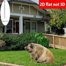 1 pieza de 30 cm/11,81 pulgadas (Plana 2D) Estaca de decoración de jardín con estilo realista de animal, jabalí silvestre realista - Decoración de jardín, césped, suelo, jardín, patio, granja, decoración exterior, regalo de inauguración de la casa, decoración del hogar, decoración de bonsái
