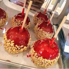 100pcs Bamboo Apple Skewers, 5mm & 5/7" (Approx 15/20cm) Bamboo Candy Apple Sticks, Candy Lollipop Sticks, Corn Dog Sticks, Barbecue Skewers - Bamboo - View 5