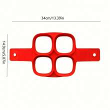 1pc Silicone Egg Mold - Non-Stick Fried Egg Shaper With Flower And Square Molds, For Making Perfect Egg Tarts And Breakfast, Great For Home And Food Service Baking Tool, Baking Necessity | Multifunctional Kitchen Tool | Flexible Mold Design, Breakfast Cooking Tool | Flexible Mold Design | Cooking Silicone Mold
