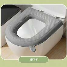 1pc Four Seasons Universal Eva Waterproof Toilet Seat Cover For Winter, Easy To Install And Washable Bathroom Decor Fall Decor - Multicolor - View 12